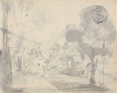 Claro de árboles de George Romney